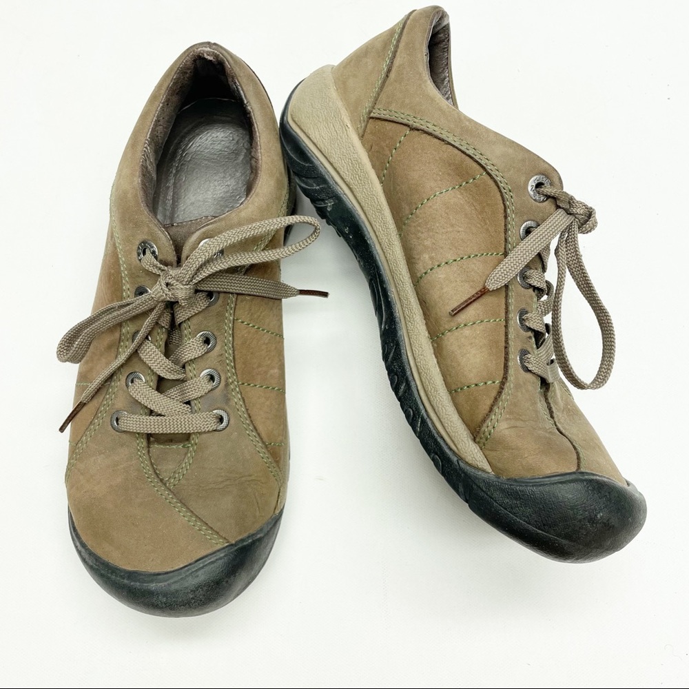 Keen Presidio Brown Suede Sneaker Hiking Shoes Lace Up 7.5